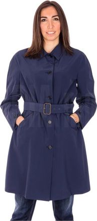 Aspesi Stretch regenjas voor vrouwen - Dames - Shirt Kleedjes - Blauw - L - Kleedjes