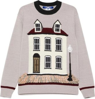 Junya Watanabe Trui met ronde hals - Heren - Ronde hals truien - Grijs - M - Truien & Vesten