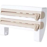 OEM Soporte De Pared 4 En 1 Para Rollos De Papel De Cocina (embalaje De Pl&aacute;stico), Dispensador Multifuncional De Film Transparente Para Alimentos