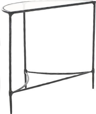 Safavieh Couture Isabellina Metal & Glass Half Moon Console Table