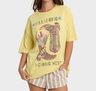 Billabong Ready To Roam Short Sleeve Knit T-Shirt In Sundress