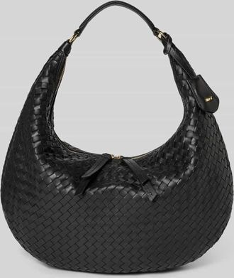 Abro Abro Shoulder Bag mit Strukturmuster Modell Nana in Black, Gr&ouml;&szlig;e 1