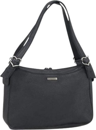 Saint Laurent Pre-owned Vintage Shoulder Bag - Dames - Vintage Schoudertas - Zwart - ONE Size - Leer - Vintage
