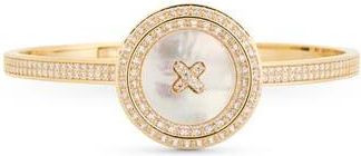 Eye Candy Los Angeles Lina Medallion Cuff Bracelet in Gold at Nordstrom Rack