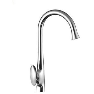 Trade Shop Trade Shop - Rubinetto Miscelatore Per Lavello Da Cucina In Ottone Cromato Color Silver 59362