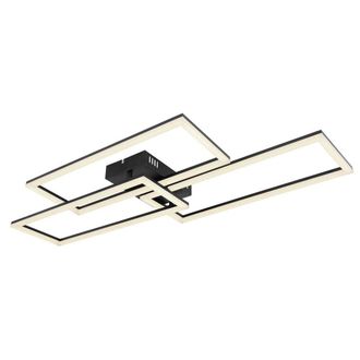 Netlighting Tiny Semi Ceiling Light Black 3x LED Dimmable 2700-6000K Remote