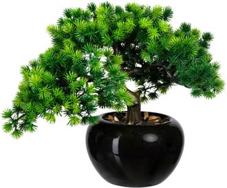 Creativ Green Kunstbonsai »Bonsai Lärche« im Keramiktopf