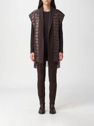 Herno Long Quilted Wool and Cashmere Blend Gilet with Shawl Collar
