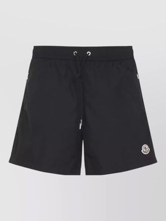 Moncler logo patch swim shorts