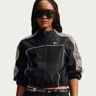 Nike Womens Nike Sportswear Mock-Neck Jacket in Black | IM8489-010