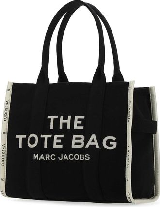 Marc Jacobs Womens Mano Tote Black Cotton Polyester