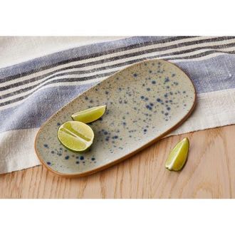 Tag Hudson Speckle Serving Platter Blue Multi Porcelain Dishwasher Safe at Nordstrom