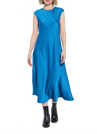 Lyss&eacute; Silvana Bias Cut Midi Dress In Sapphire