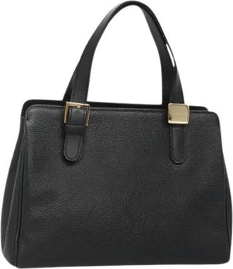 Burberry Tweedehands leren handtassen - Dames - Vintage Handtas - Zwart - ONE Size - Leer - Vintage