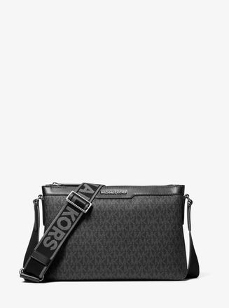 Michael Kors Hudson Signature Logo Messenger Bag