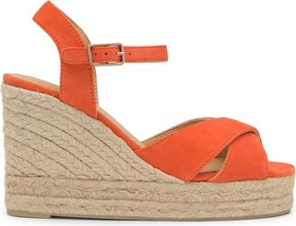 Castaner Sandalen met sleehak - Dames - Sleehakken - Oranje - 40 EU - Leer - Schoenen