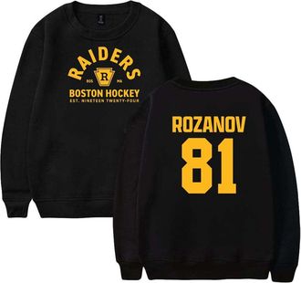 Generic Heated Rivalry Rozanov 81 Merch Sweatshirt Unisex Casual Crewneck Long Sleeve Pullover Clothes (3XL,Black)