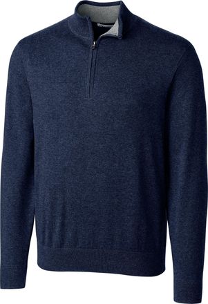 Cutter & Buck Lakemont Tri-Blend Mens Quarter Zip Pullover Sweater