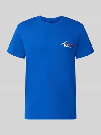 Tommy Jeans Slim Fit T-Shirt aus reiner Baumwolle in Hellblau, Gr&ouml;&szlig;e XXL