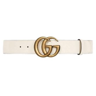 Gucci GG Marmont Buckle Wide Leather Belt, Size 95 cm