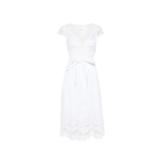 Ermanno Scervino Dress with Embroidery - female - Ermanno Scervino - Wrap Dresses - White - M - Dresses