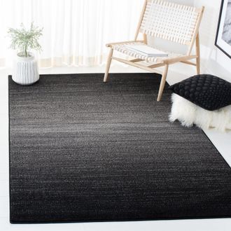 Safavieh Adirondack Machine Made Area Rug, Black / Grey Contemporary Style Easy Care