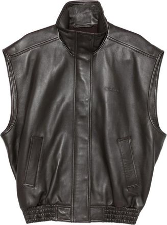 Balenciaga Leather Waistcoat