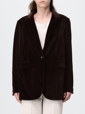 Circolo 1901 Blazer monopetto in velluto con rever a lancia