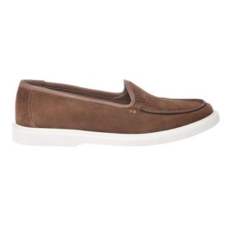 Baldinini Suede Slip-On - female - Baldinini - Loafers - Brown - 5 1/2 UK - Shoes