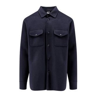 Aspesi Heren, Jassen, Blauw, Maat: L Wol
