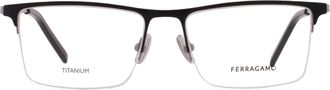 Ferragamo Demo Rectangular Mens Eyeglasses SF2586 081 55