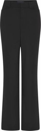 C.Ro Wijde Elegante Zwarte Broek - Dames - Wijde Broeken - Zwart - 3XL - Broeken