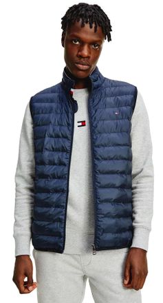 Tommy Hilfiger Mens Lightweight Packable Puffer Vest, Midnight, 2X