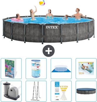 Intex Piscina Prism Frame Redonda - 549x122 Cm - 9-piezas S635
