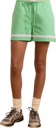 Damson Madder Jovie Lace Insert Shorts In Mint