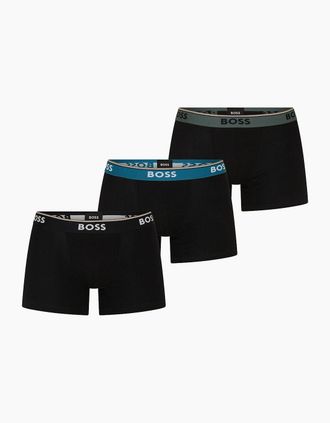 HUGO BOSS Mens Pack Boxer Briefs - Black/Black/Black - Size: 32/30/31