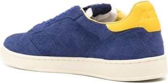 Autry Mens Medalist Flat Low Sneaker Blue Suede