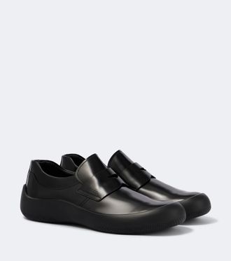 Prada Leather penny loafers