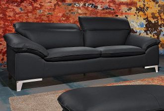 Cotta Polstergarnitur »Teresa« Set, Set bestehend aus: 2-Sitzer mit Kopfteilverstellung & Hocker