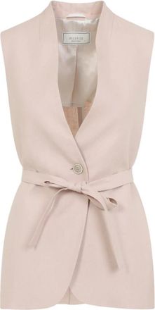 PESERICO Jassen, Dames, Roze, XS, Linnen, Linnen Gilet