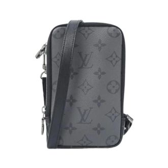 Louis Vuitton Pre-owned Cross Body Bags, male, Black, Size: ONE SIZE Pre-owned Monogram Eclipse Reverse Shoulder Bag