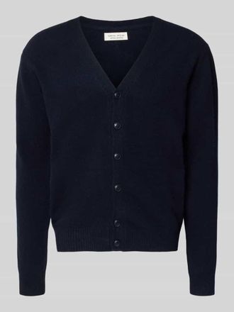 Casual Friday Casual Friday Strickjacke mit Knopfleiste Modell KARL in Marine, Gr&ouml;&szlig;e XXL