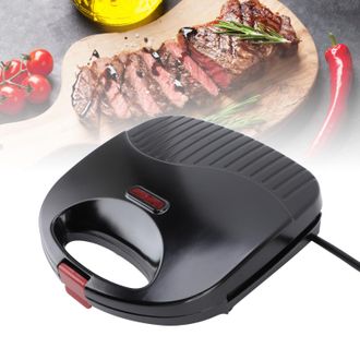 Infinite Parrilla El&eacute;ctrica De Doble Cara De 750 W Con Placa De Aluminio Antiadherente Para S&aacute;ndwiches, Paninis Y Caf&eacute; - Enchufe Europeo De 220 V