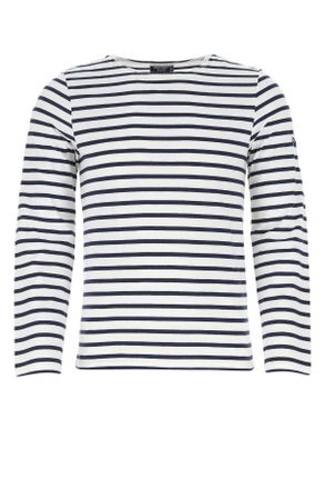 Saint James Embroidered Cotton Minquiers Modern T Shirt