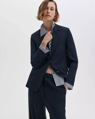 Rag & Bone Frank Mixed-Media Blazer In Salute