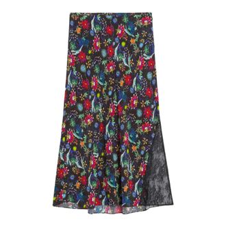 Zadig&Voltaire Jayla Soft Virgin Garden Rok - Dames - Rokken - Veelkleurig - Maat: M Viscose
