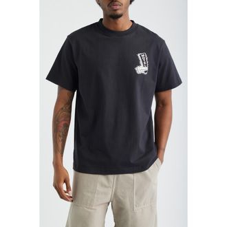 Service Works Motel Organic Cotton Graphic T-Shirt in Black at Nordstrom, Size X-Large