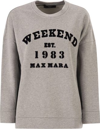 Max Mara Weekend Maxmara Wkdgommoso katoenen sweatshirt met ronde hals