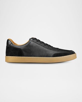 Allen Edmonds Men & apos;s Liam Grained Leather Low-Top Sneakers