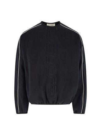 Fear of God Black Relaxed Fit Tonal Logo Sweater